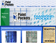 Tablet Screenshot of paintpockets.com